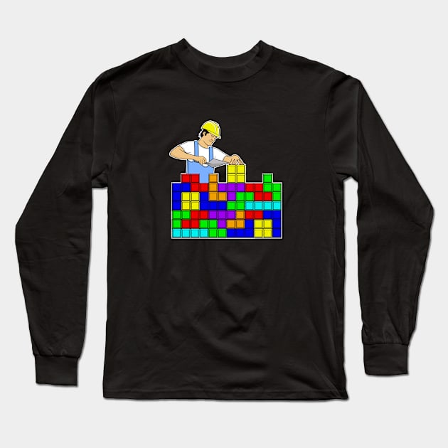 Brick Layer Long Sleeve T-Shirt by zomboy